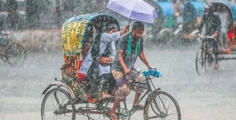 ঢাকাসহ দেশের বিভিন্ন অঞ্চলে বজ্রসহ বৃষ্টির আভাস