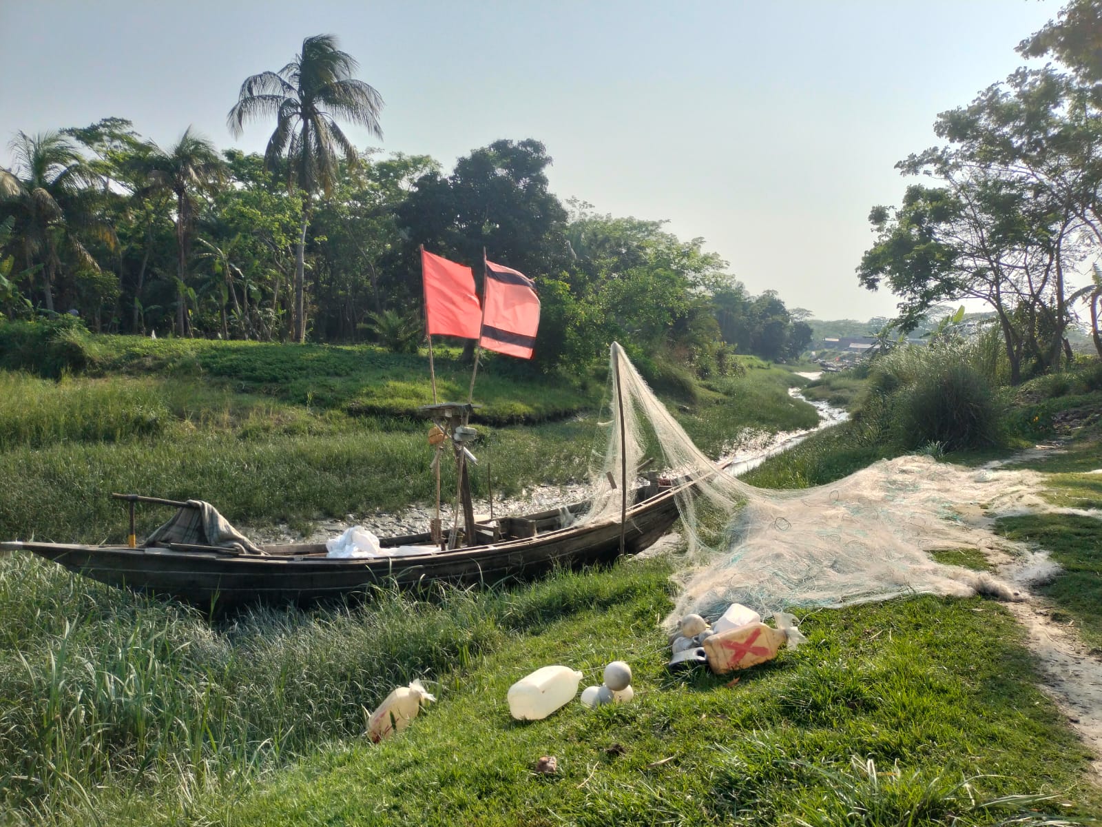 বাংলার নদীতীরে গ্রামবাংলার সৌন্দর্য | জেলে, নৌকা ও প্রকৃতির অপরূপ দৃশ্য
